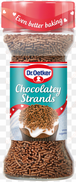 oetker chocolatey strands are chocolate flavoured sprinkles - dr oetker chocolate strands