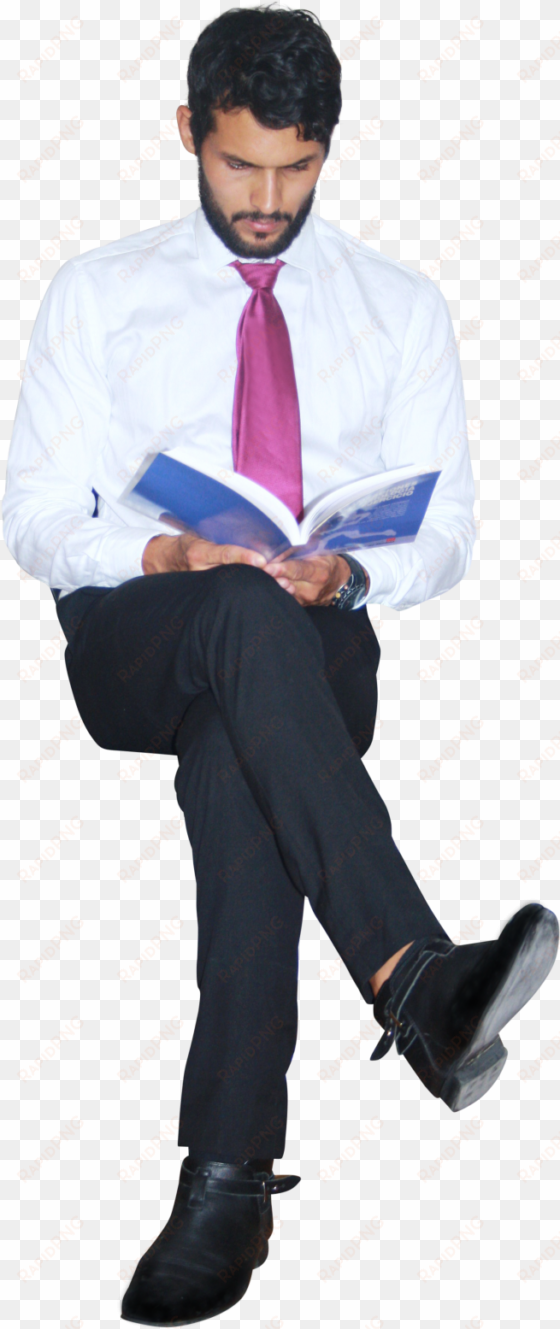 office businessman with notebook - cutout office