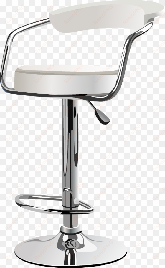 office chairs - bar chair white png
