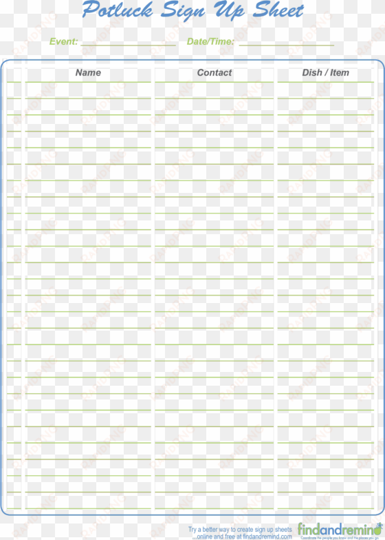 office potluck signup sheet main image - office potluck potluck sign ups