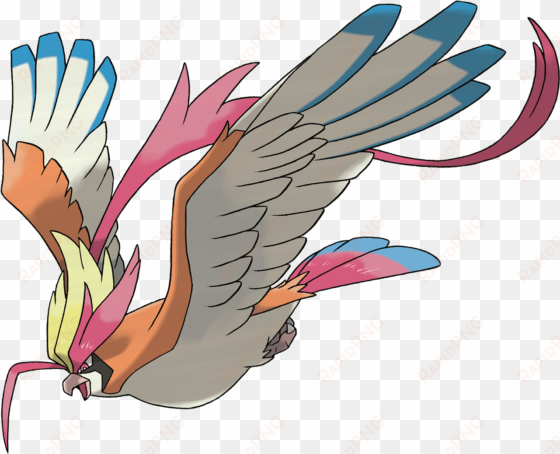 official art of mega pidgeot - pokemon mega pidgeot