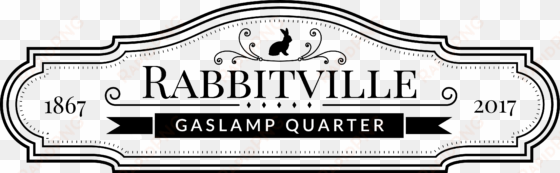 official rabbitville logo gaslamp san diego - san diego