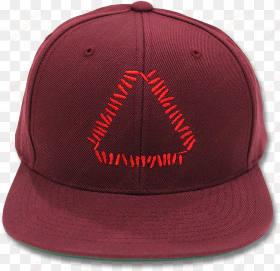 official warpaint embroidered triangle logo snapback - warpaint embroidered triangle logo snapback (maroon)