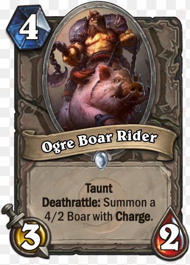 ogre boar rider - hearthstone lovecraft