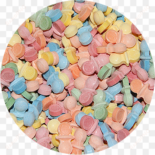 oh baby pacifier shaped pressed candy - sweethearts