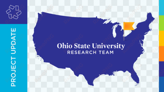 ohio state university research team map graphic - state of kentucky oval ornament