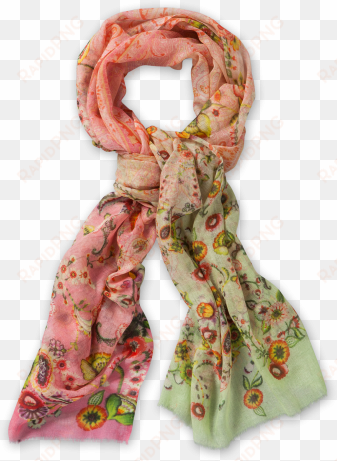 oilily scarf gradient flowers pink - scarf