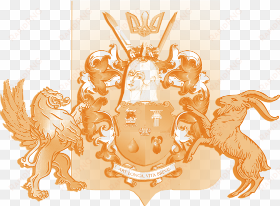 oksana's family coat of arms final flat brown - illustration