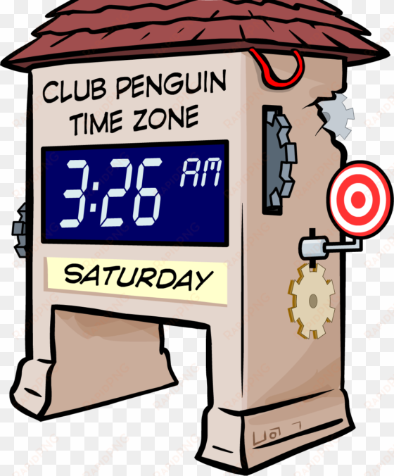 old clock tower - club penguin time zone