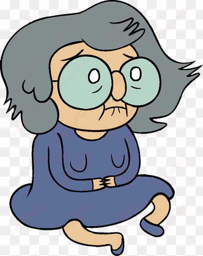 old lady - sad old lady cartoon