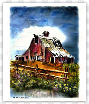 old red barn - barn