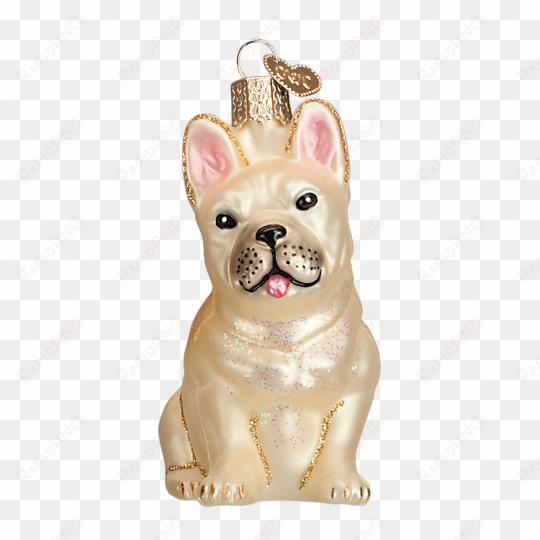 old world christmas® french bulldog ornament - christmas tree