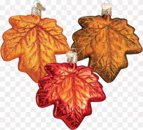 Old World Christmas Maple Leaf Ornaments - Christmas Day transparent png image