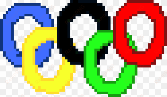 olympic rings - pixel art