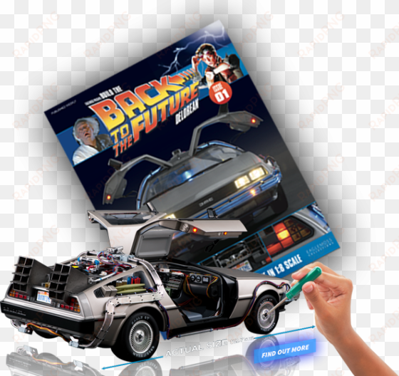 on the delorean time machine - back to the future