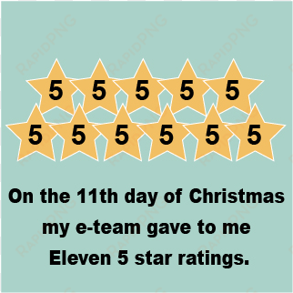 on the eleventh day of christmas my e-team gave to - triangle