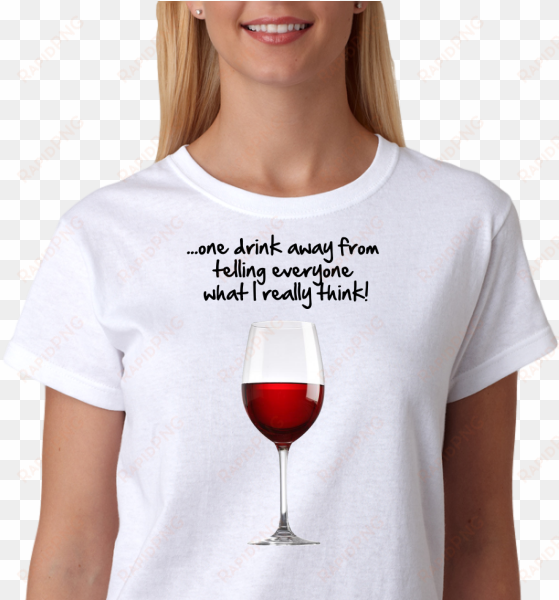 one drink away - personalised future mrs bride t-shirt hen party wedding