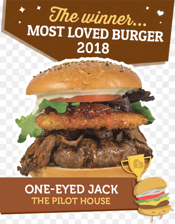 One Eyed Jack - Pei Burger Love transparent png image