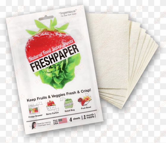 one sheet of freshpaper can reduce your fresh produce - fenugreen freshpaper produce saver sheets (1 pack