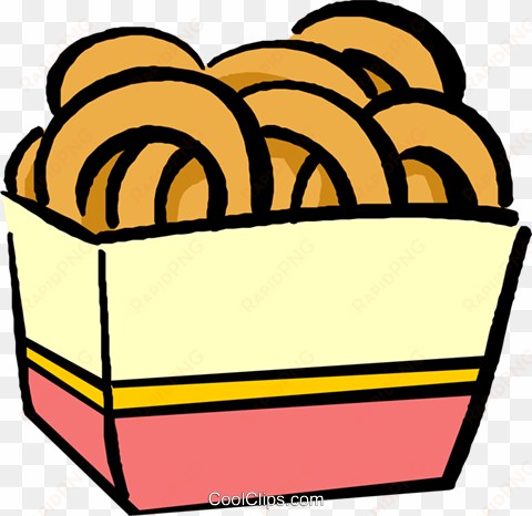 Onion Rings Royalty Free Vector Clip Art Illustration - Onion Rings Clip Art transparent png image