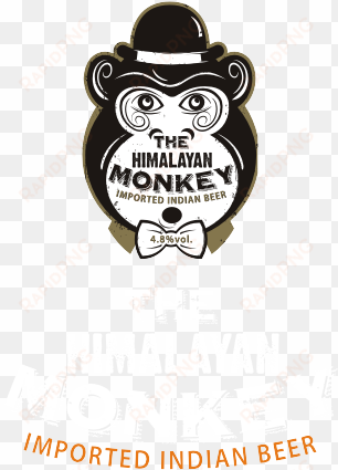 only the finest malt, hops and rice, with naturally - himalayan monkey beer logo