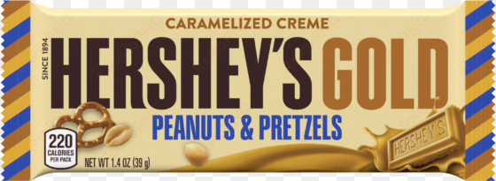 only the fourth candy bar - hershey's gold peanuts & pretzels