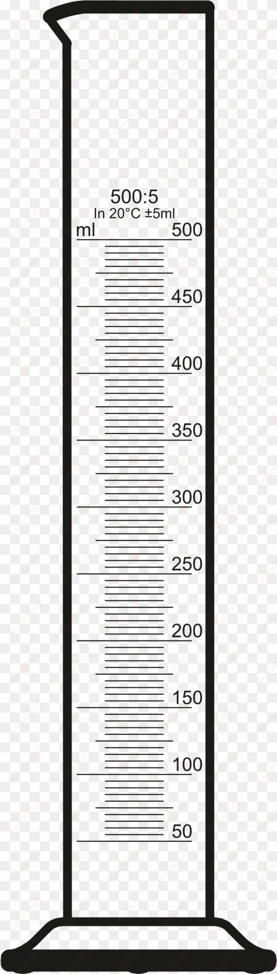 open - 100 ml graduated cylinder drawing