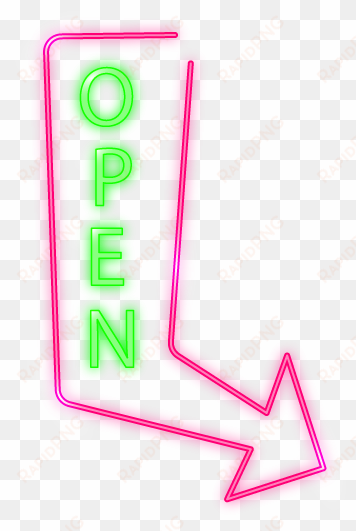 open arrow neon sign - neon sign