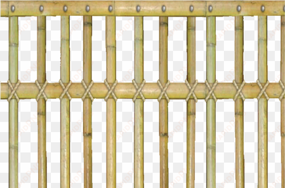 Open Bamboo Pole Fence - Bamboo Fence Png transparent png image