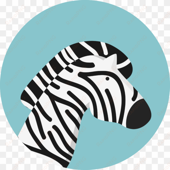 open - cartoon zebra