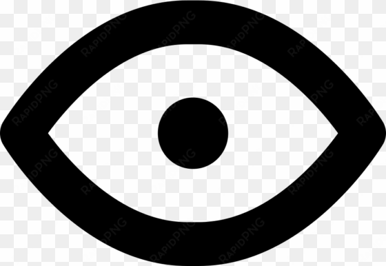 open eye symbol of visualization comments - clip art