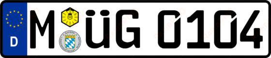 open - german licence plate