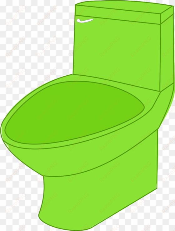 open - green toilet