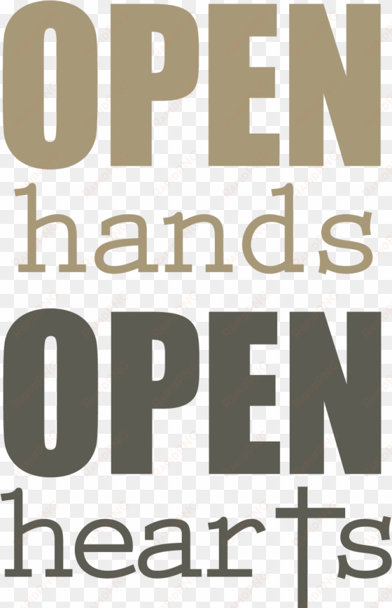 open hearts open hands - grand opening black and yellow