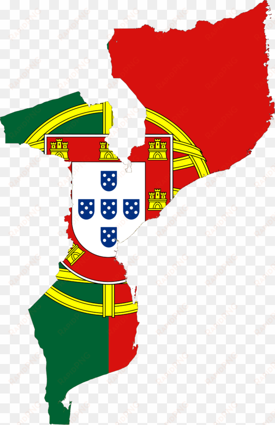open - portuguese mozambique flag map