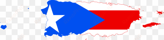 open - puerto rico map with flag