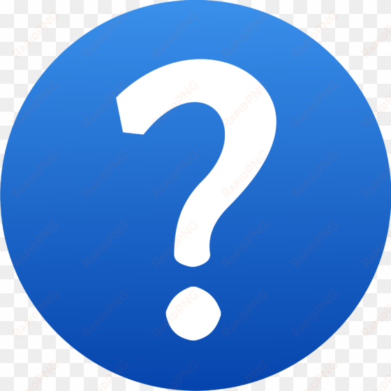 open - question mark png blue