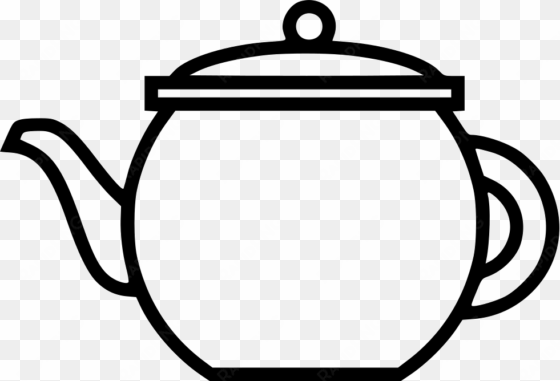 open teapot png vector black and white download - teapot icon png