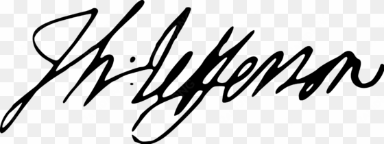 Open - Thomas Jefferson Signature transparent png image