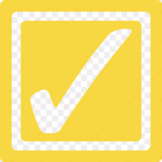 open - yellow check box png