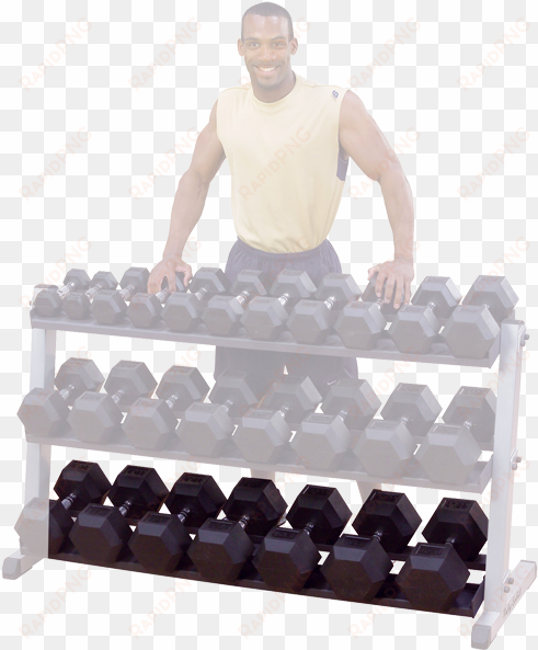 optional 3rd tier dumbbell shelf for rack - body solid dumbbell rack