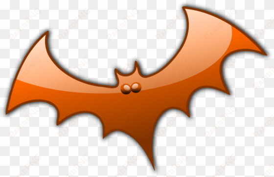 orange bat clip art - halloween ghost clipart