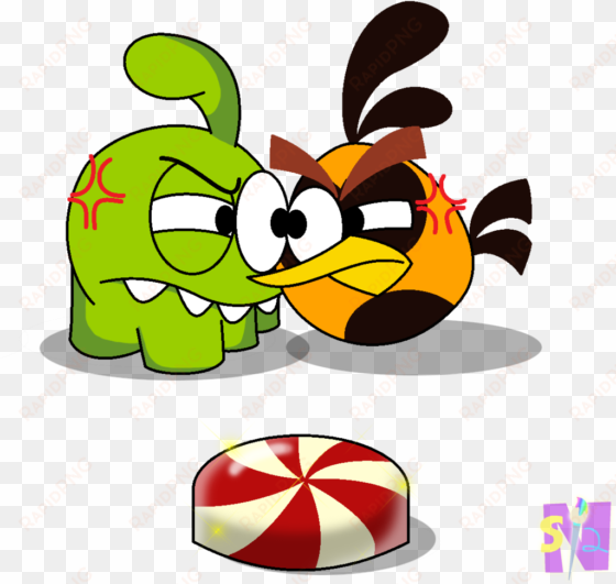 orange bird who will get the candy all angry birds - angry birds pink bird and orange bird