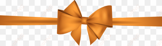 orange bow png clip art - orange ribbon with transparent background