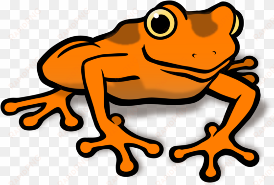 orange clipart frog - clipart frog