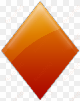 orange diamond geometric shape clipart - triangle