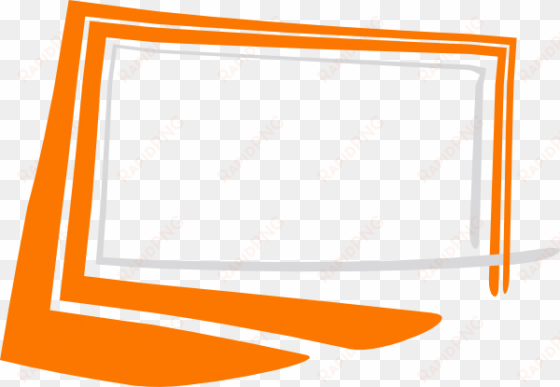 orange frame png image background - vector square frame png