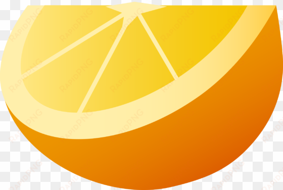 Orange Fruit Wedge Clipart - Orange Cartoon Fruit Png transparent png image