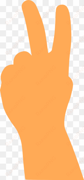 orange hand peace sign clip art at clker com vector - peace sign with fingers