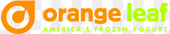orange leaf frozen yogurt - orange leaf frozen yogurt logo